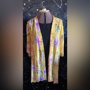 Floral Kimono Duster Coverup